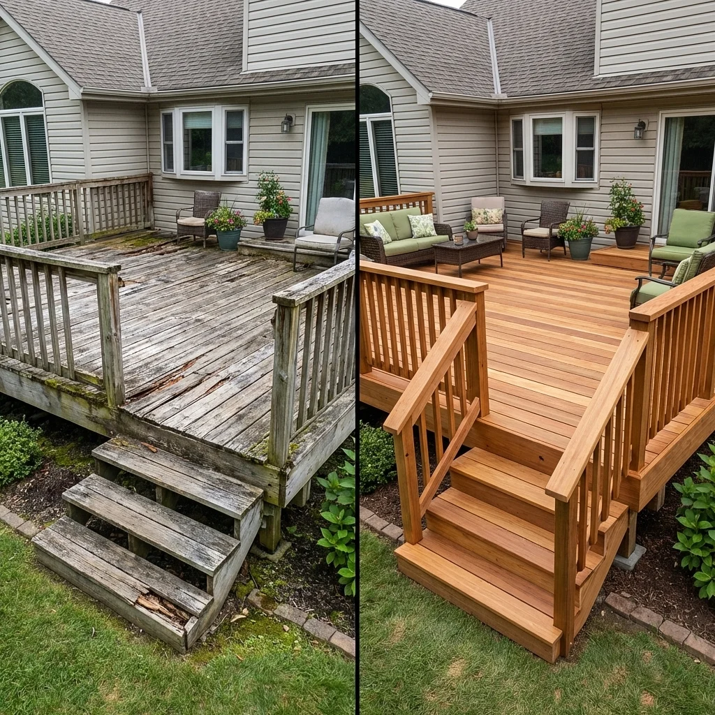 Deck Builder Christchurch – Deck Renovation Before and After